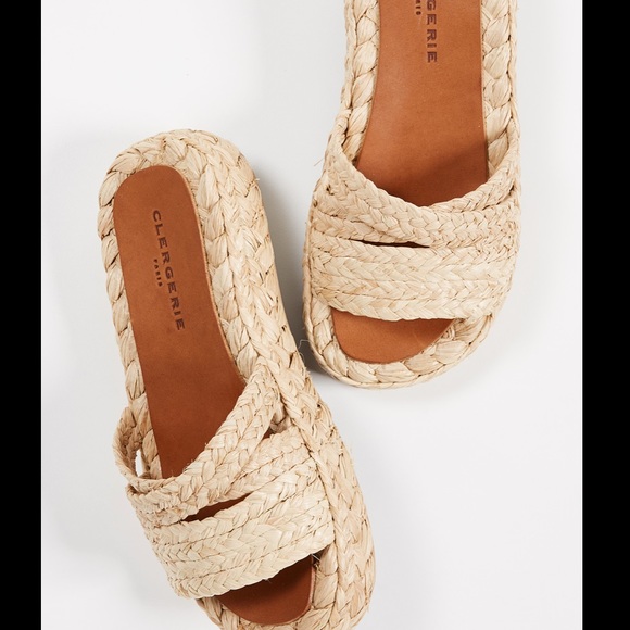 Robert Clergerie | Shoes | Clergerie Raffia Slide Sandals Paris | Poshmark